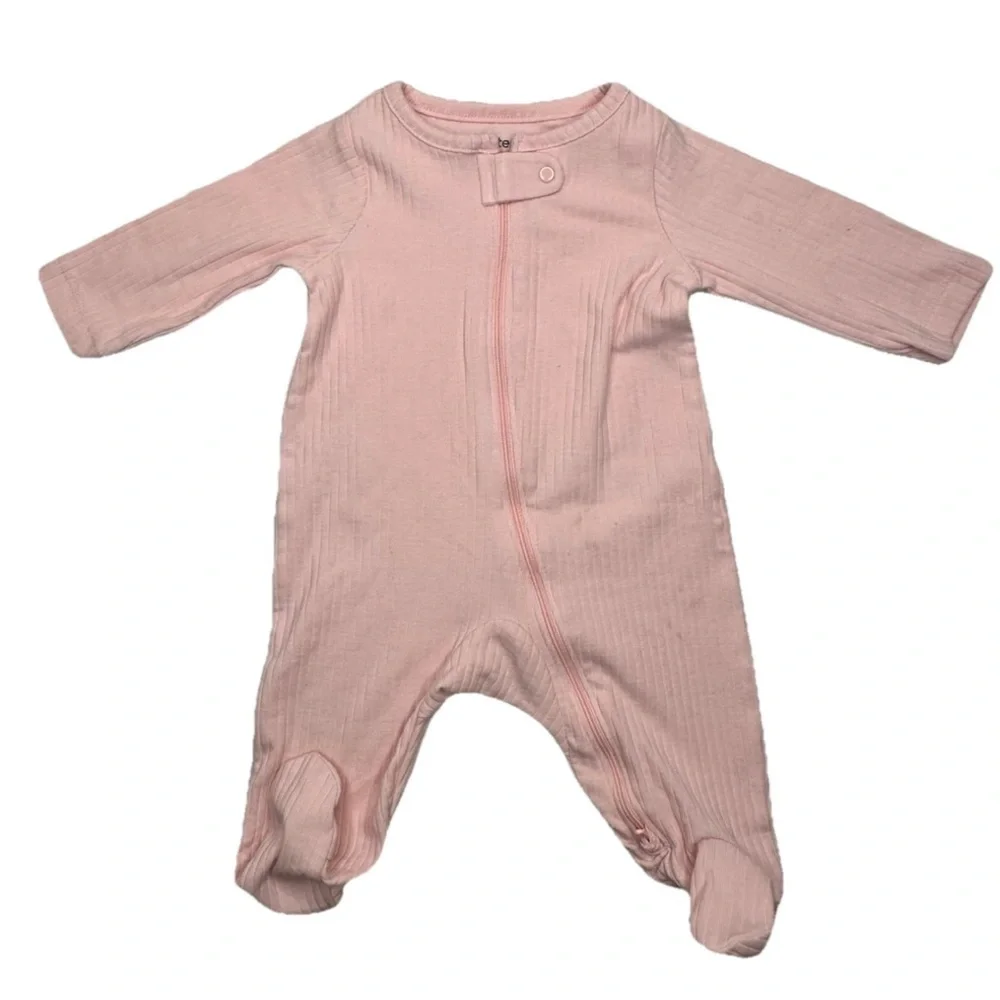 Carter's Just One You Baby Girls Size 3 Months Long Sleeve Footed Pajama Set 2pc